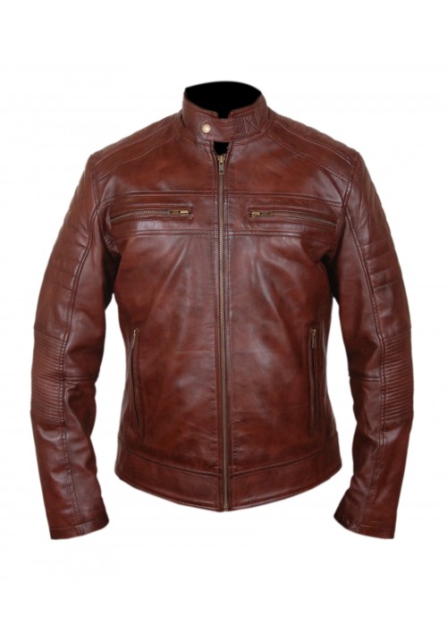 Men's Retro Brown Waxed Jacket